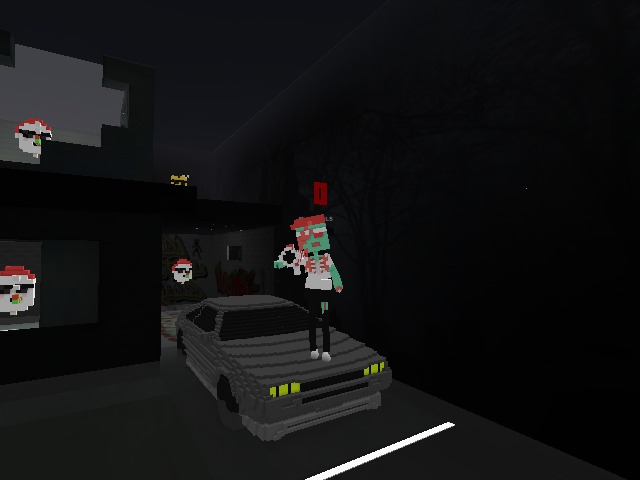 Just a ZOMBIE blasting Santa heads! No need to be alarmed! AHHHHHH!