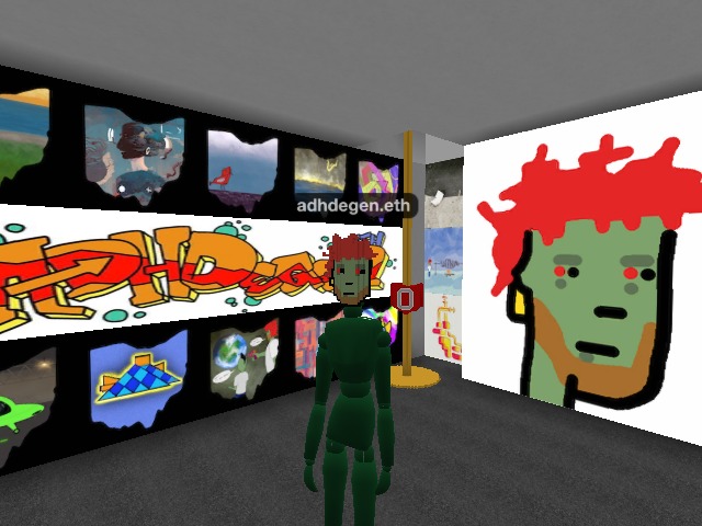 Still working on the ADHDegen.eth gallery at LEP EMPIRE.