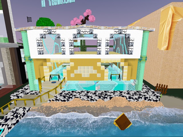 Jan 7 2023 in Voxels. The weather is extremely laggy.
