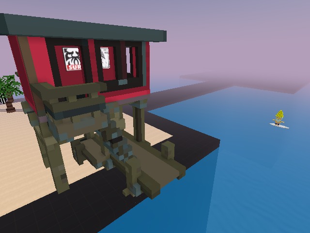 Merwin's Surf Shack! 🤙🏄 @CryptoVoxels Wearables | If this Shacks a Rockin’ … don’t come a Knockin’ !!