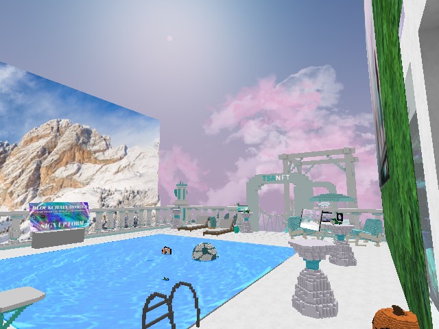 Hot spring with a view