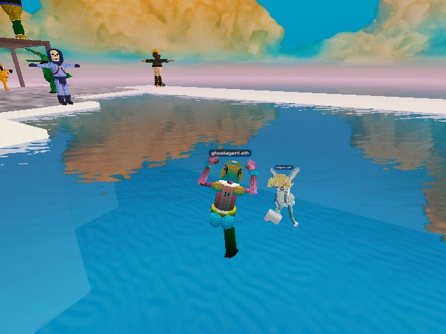 out on the water