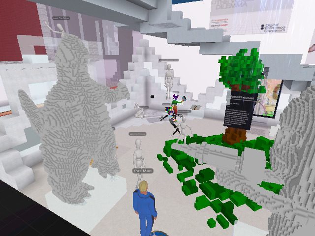 We are still going hot ;) Party@DFC opening of exhibit "The Voxel Dilemma"