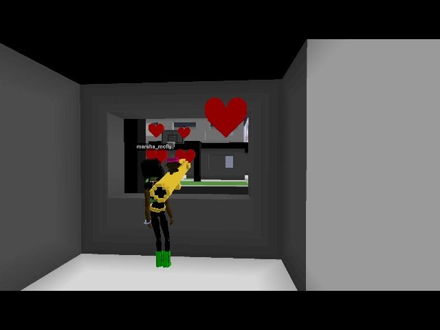 AHHHH! Hurry! Shoot the hearts before they get me!