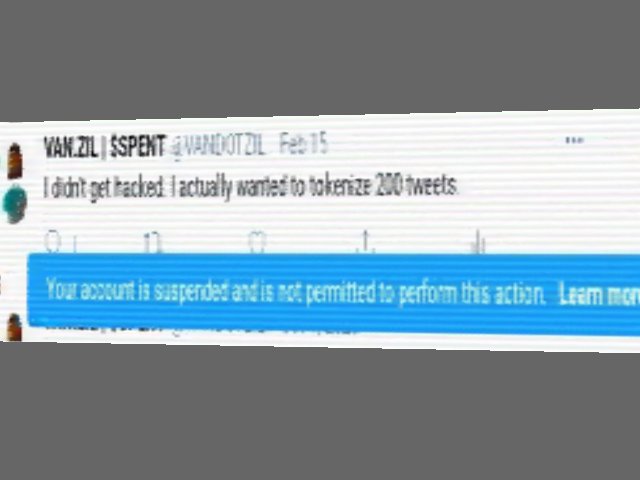#freevandotzil
#ionlytokenizedtweets
#WOMPTEE #TWEESHIRT
$SPENT #spent
@tokenizedtweets
 0x63009AE2Bad374C3aDACa32c220F704581363aF4