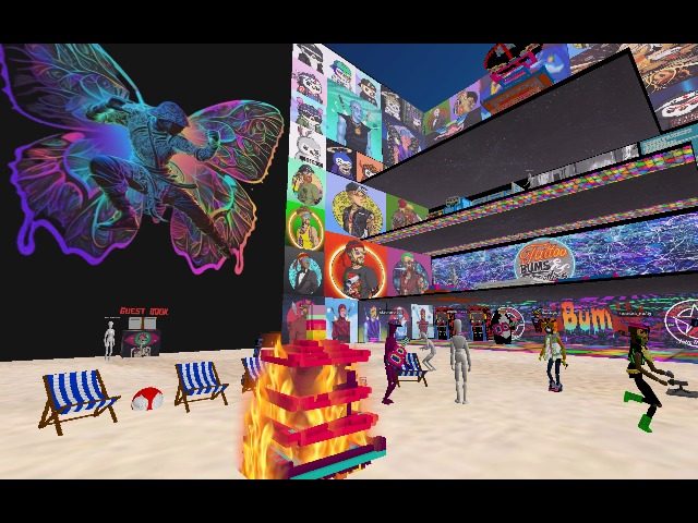 the first Shadow Ninjas party at the Beach