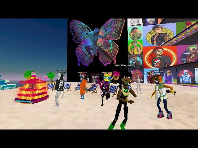 Partying on the beach with Shadow Ninjas