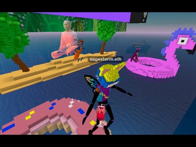 Shadow Ninjas partying on stage