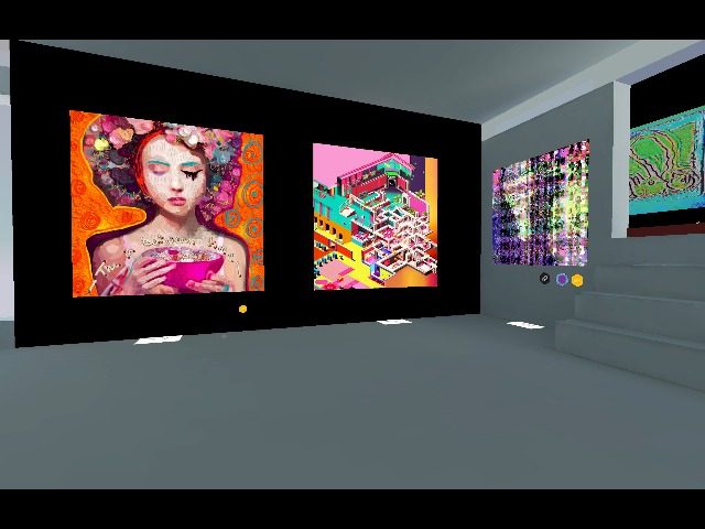featured at ETH.Denver via
@SearchNFTs 2 of my artworks in CryptoVoxels you can check it out here along with other amazing art.