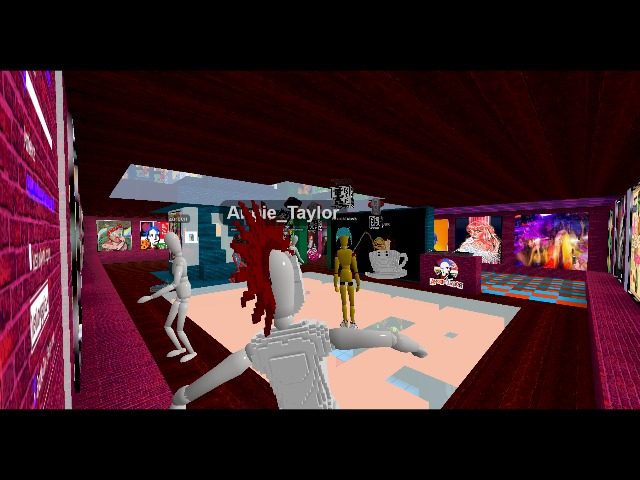 Dancing at the PUNK ART gallery inside the LONDON GALLERY