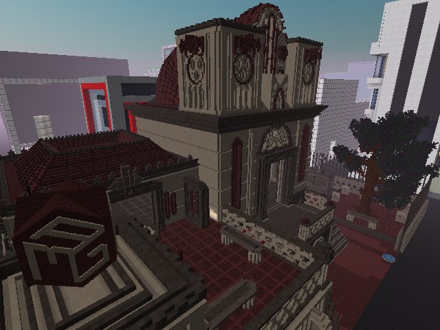 The magnificent build by Dat_Ogar MAGALL 03 - SkullsOnETH Monastry is fully embracing the new feature making megavoxes collidables items