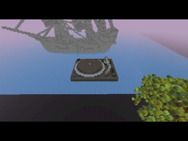 Turntables levitate in @CryptoVoxels.