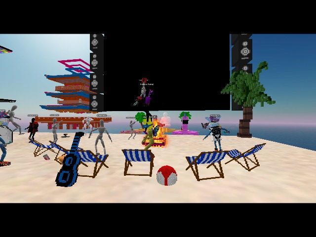 Shadow ninja dance party with live twitch dj set