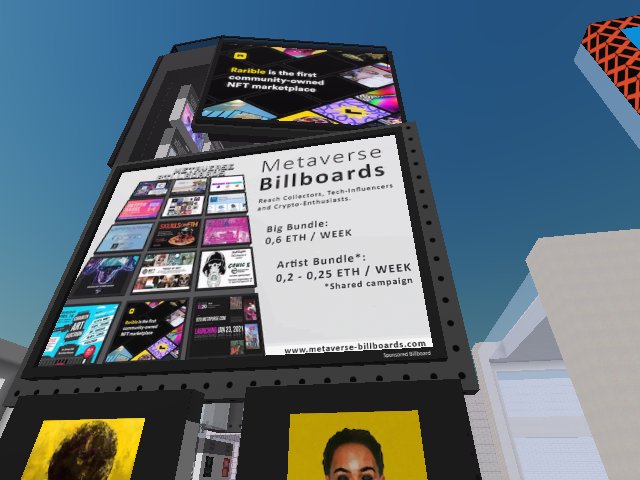 Experimenting with "shared campaigns" - 2 billboards 1 campaign (switching billboards / only for artists).