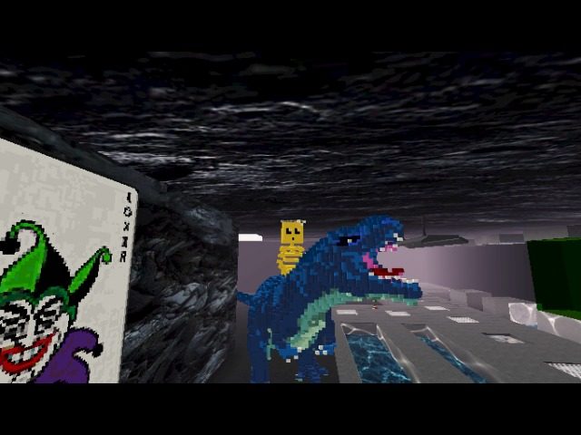 Just riding a dinosaur