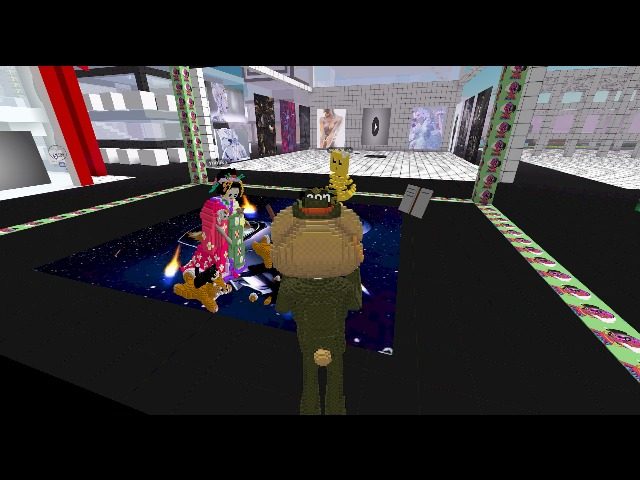 chatting about ideas and voxels.  Also dogs vs cats.
