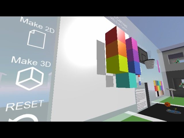 2D art made in-world transformed into 3D!