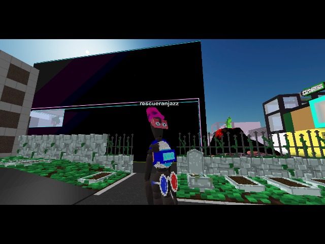 Visiting the local cemetery in the #metaverse.