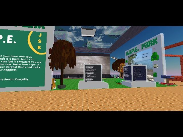Come and visit HOPE Park, make sure to sign our guest book