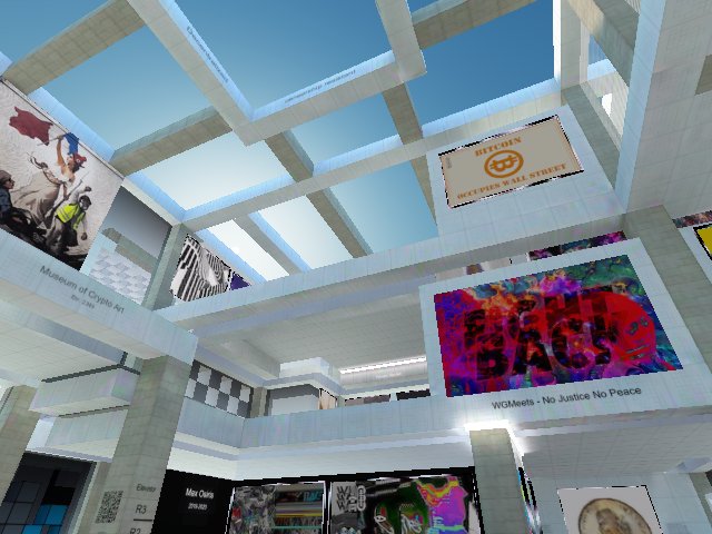 Bitcoin occupies Wall Street while Marianne marches #MoCaMuseum #cryptoart