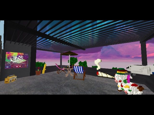 VIBE TO SOME TUNES, AND ENJOY THE VOXEL SUNRISE