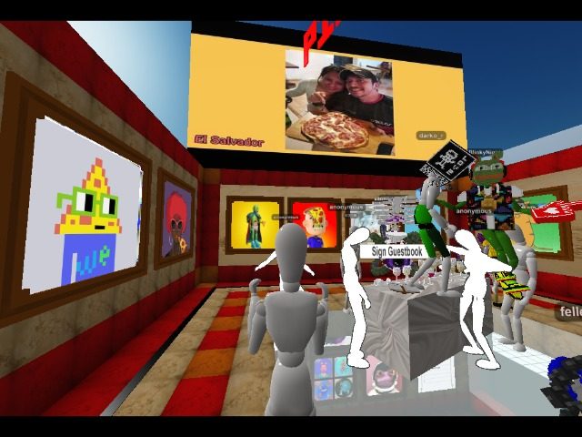 my first voxels event "3rd Annual PizzaDAOGallery Day"