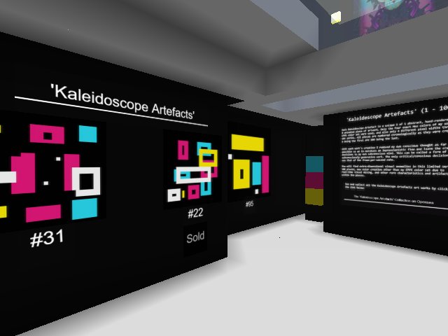A home on the second floor of the Sphinx gallery for the Kaleidoscope Artefacts series...
