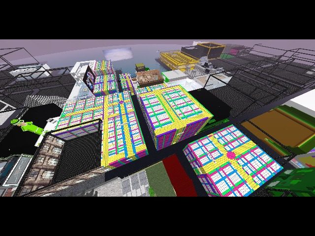 full view of netheryonder totalllllyyyy gridddddddded w yellow brick road