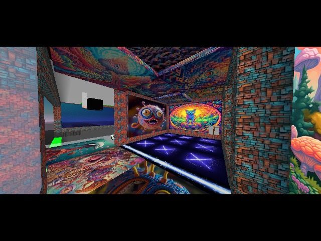 Fun trippy room