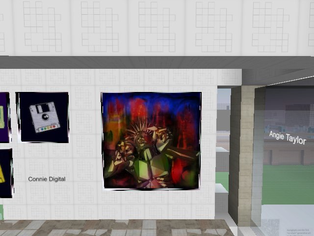 Is it you, Liberty? #MoCAMuseum #cryptoart