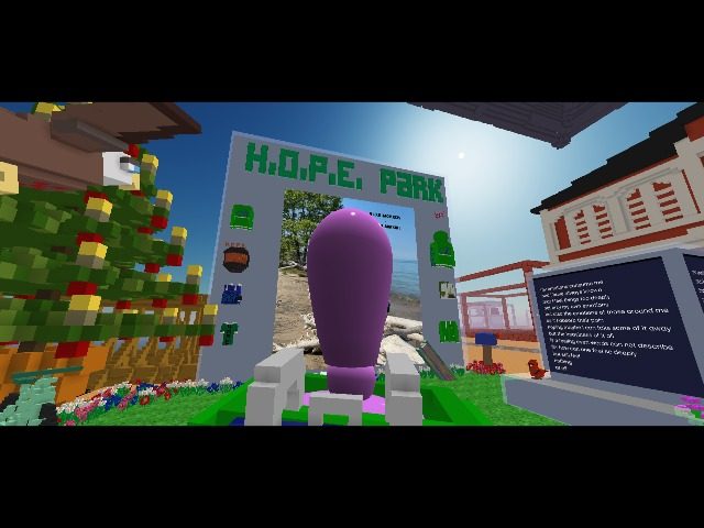 Trying to decorate HOPE PARK for the holidays. Missing my son very much.