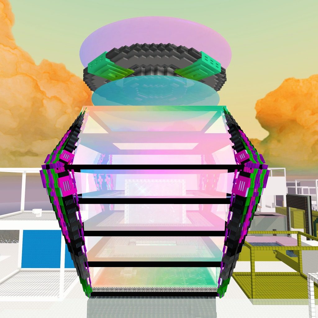 the Voxels Industrial Gigaplex is taking shape :) View from If The Shoe Fits III part of Elated Pixels multi-build shoe installation