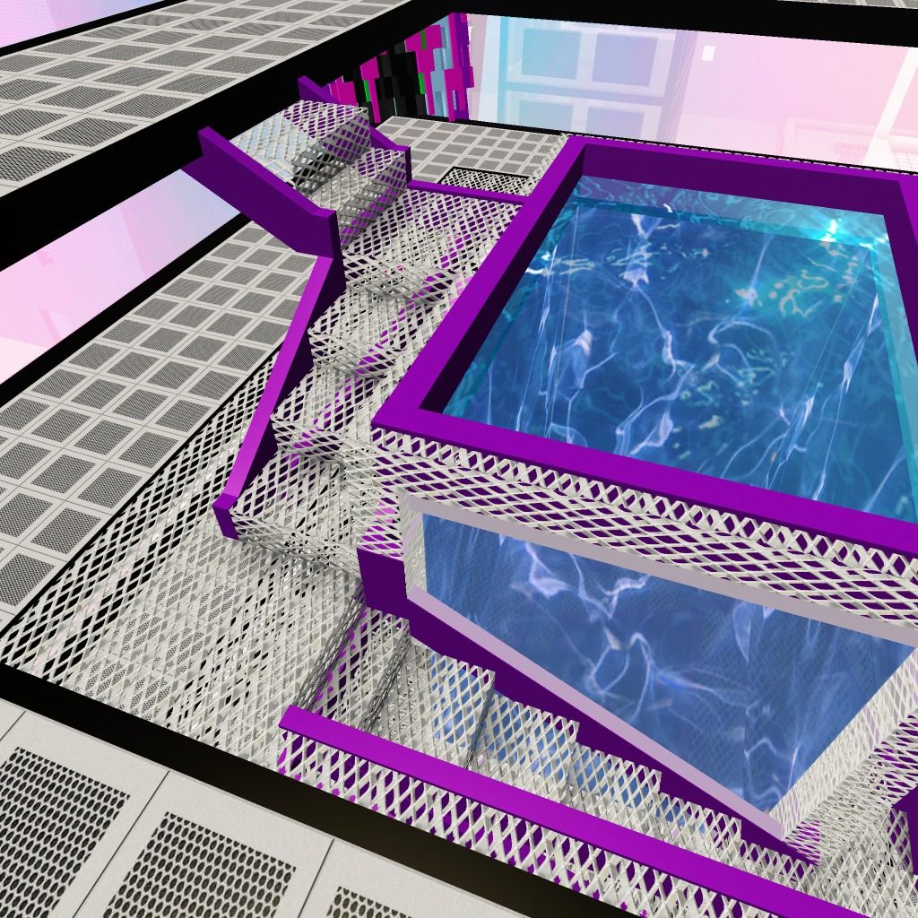 this took some work! Finished the tiling grates and the trim around the stairs/pool.  work in progress