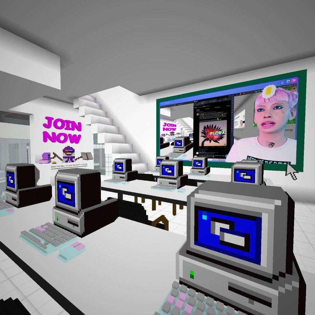 come join the first metaverse college 🌼