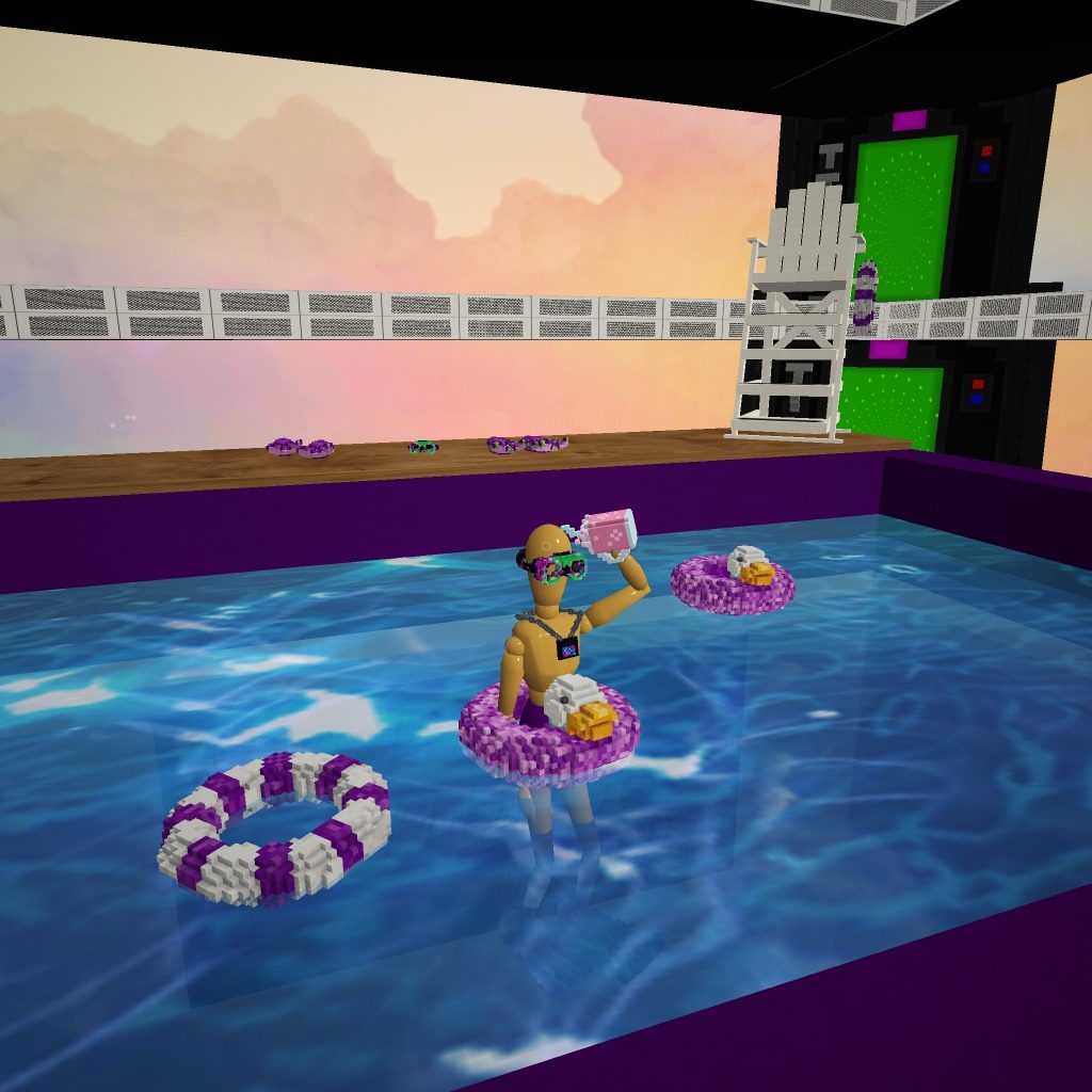 day drinking in the pool, no lifeguard on duty