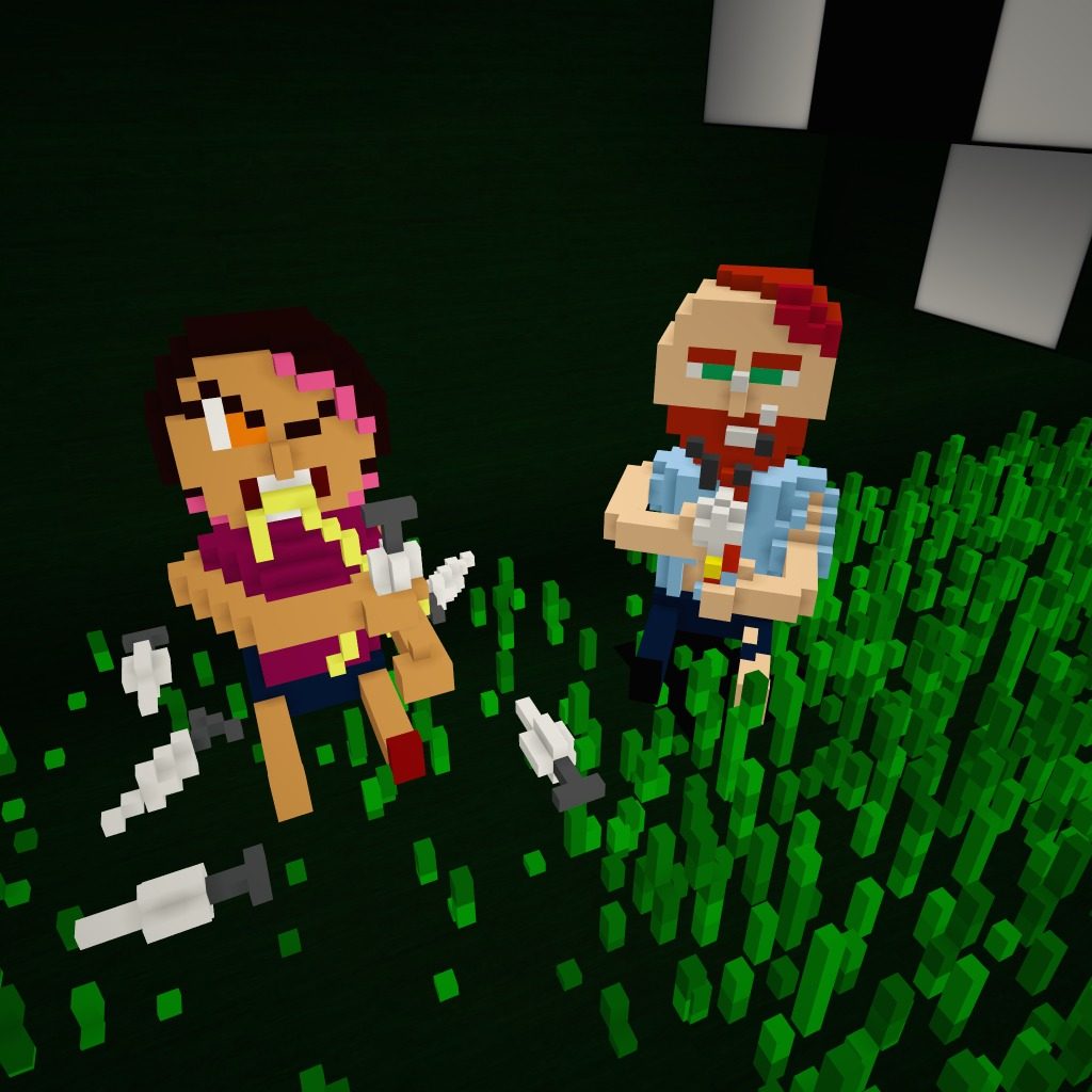 Oh, god! Look what I found hidden on the grass after the party!