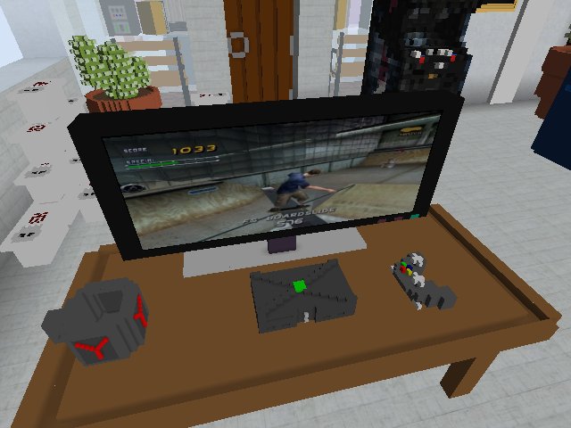 playing some xbox