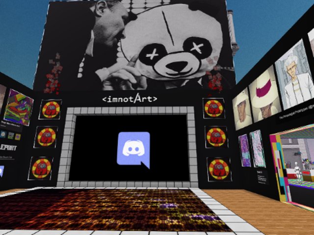 Great event last night! Taking a few screenshots to remember this week's space. Entirely new art next week, to submit join the imnotArt discord.