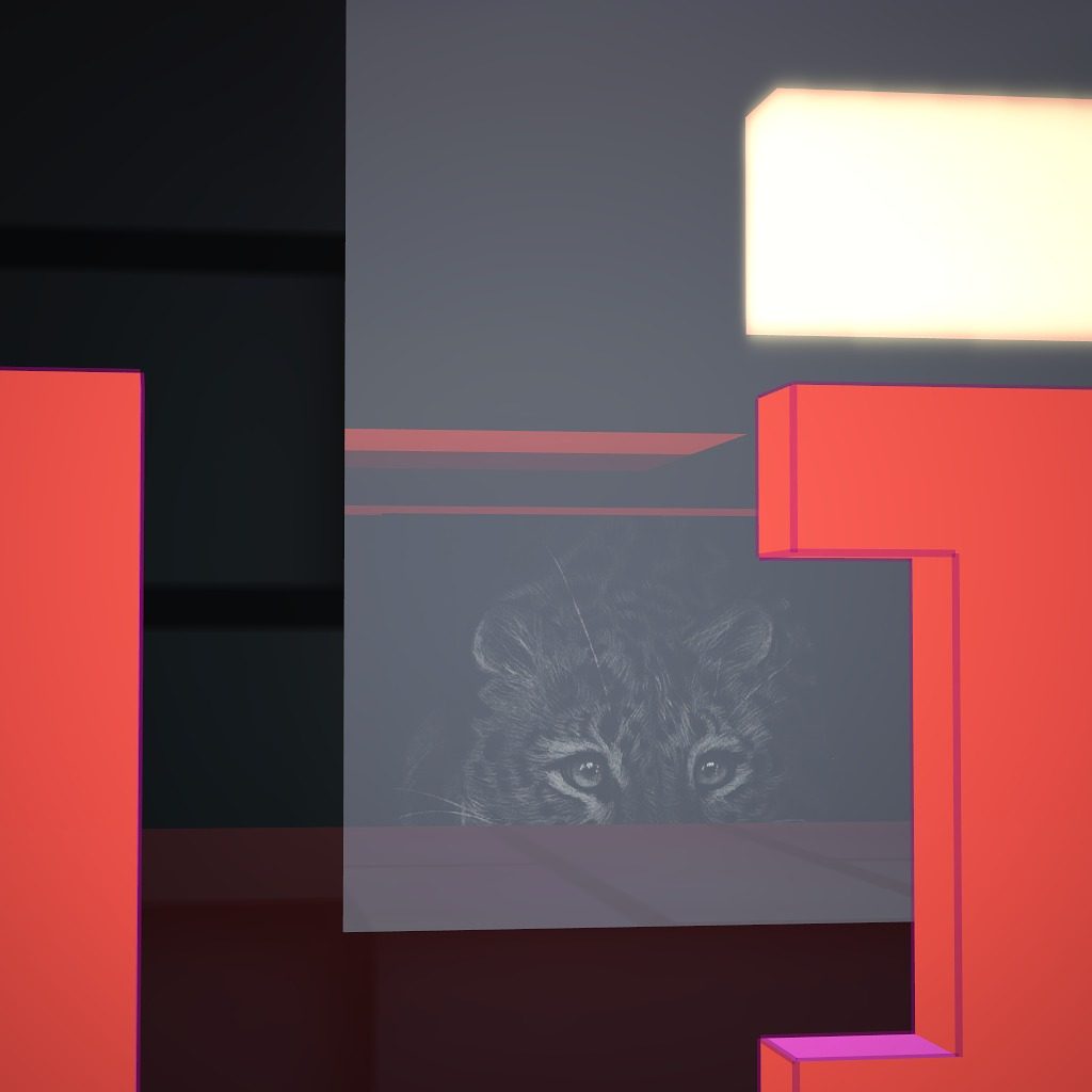 - A N I M A - farmed and hunted animals | art exhibition. Pictured: 'Leopard' by Sahar.Nft on objkt.com