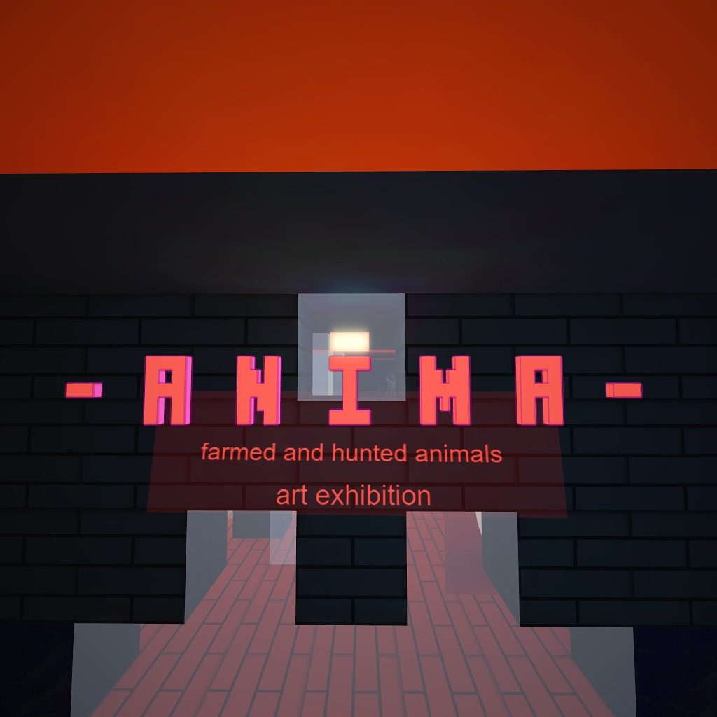 - A N I M A - farmed and hunted animals | art exhibition. Pictured: entrance I