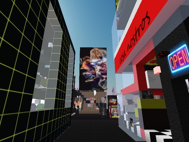 i love being across the street from the best pizza in the Metaverse!