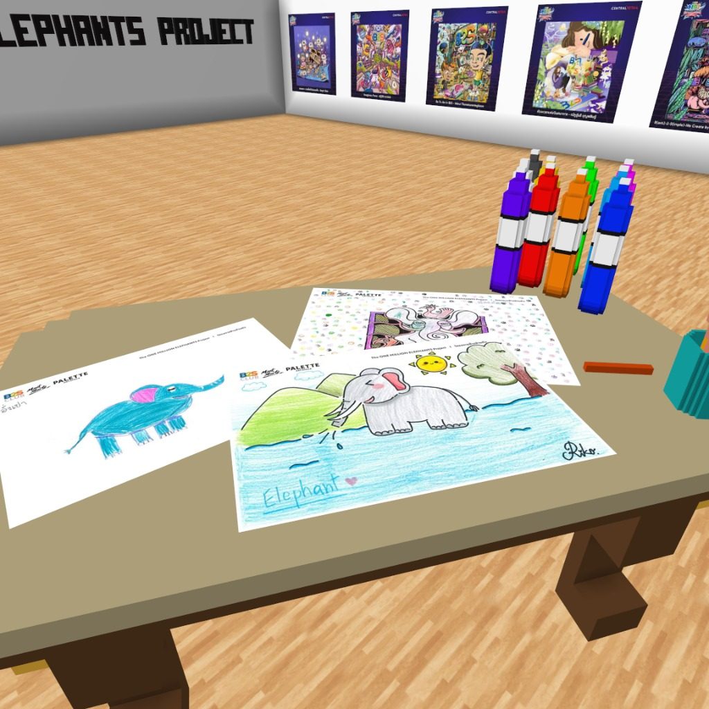 Let's draw elephants with us