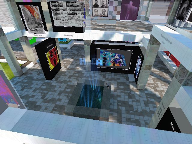 3D logo #MoCAMuseum #cryptovoxels