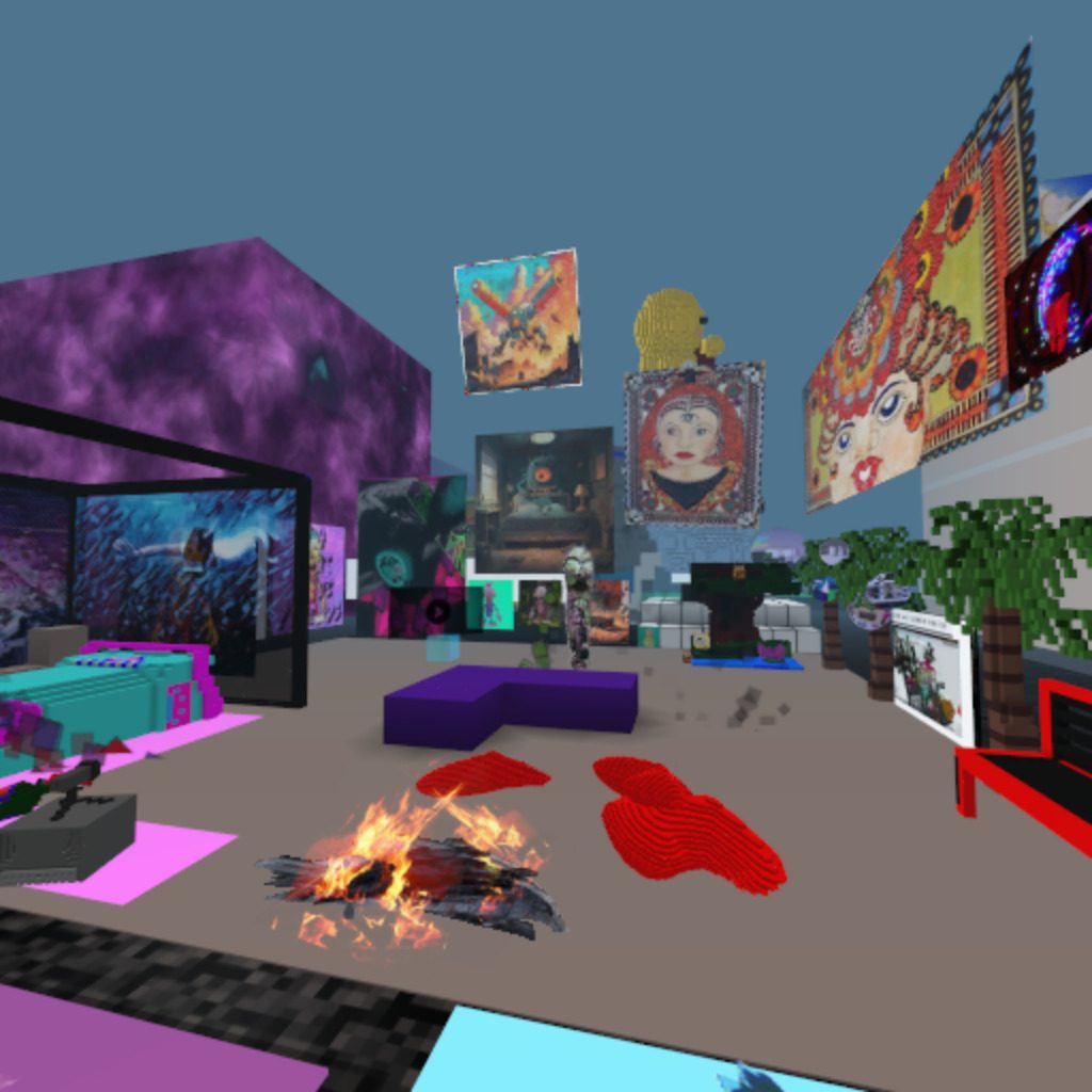 wazzup @cryptovoxels not sure how to play anymore @oculardelusion and i trying play/build again in here might reset mine soon i see have history saves now very cool. greetings from @OoakosiM testing womp too