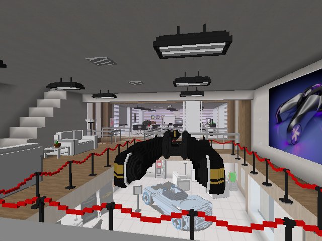 CryptoMotors HQ in Origin City features a voxel version of each of model