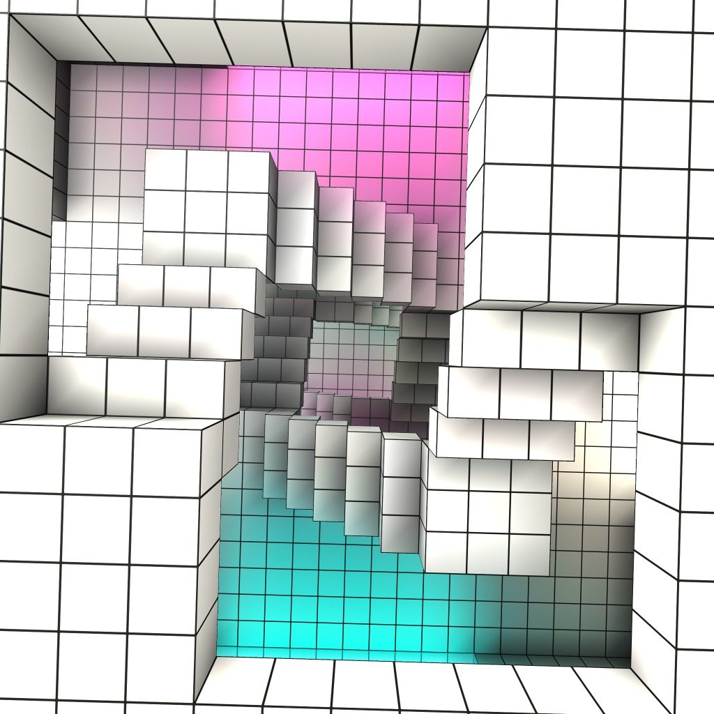 Why a double revolution staircase?
Why not!
