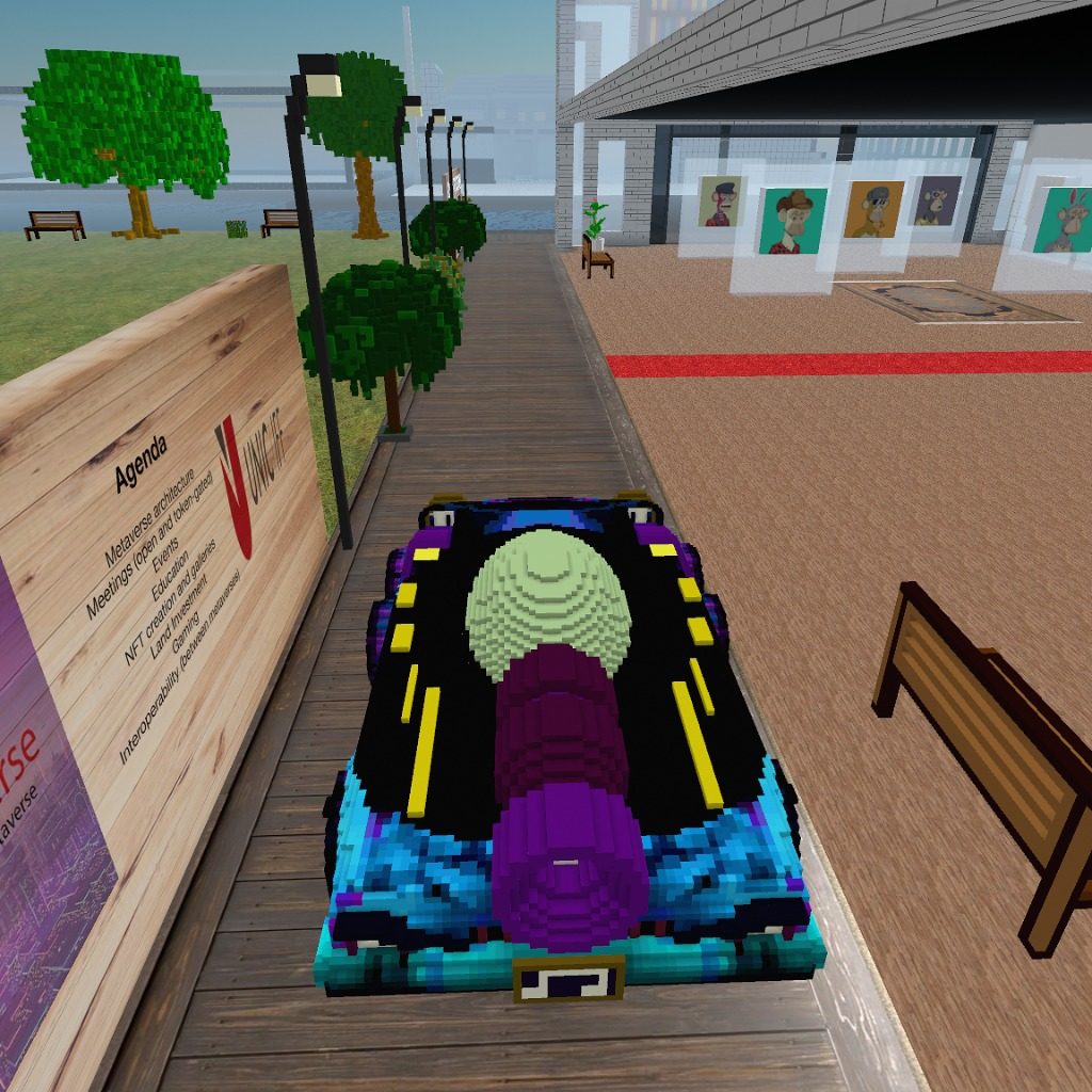 WHOA  As much as I love this world this is the most fun I've had in Voxels. Ride-able vehicles is literally a Game Changer.