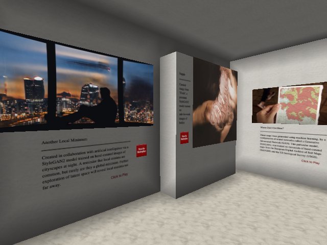 Nodradek exhibit: "Another Local Minimum", "Supple", and "Where Did I Get Here?"