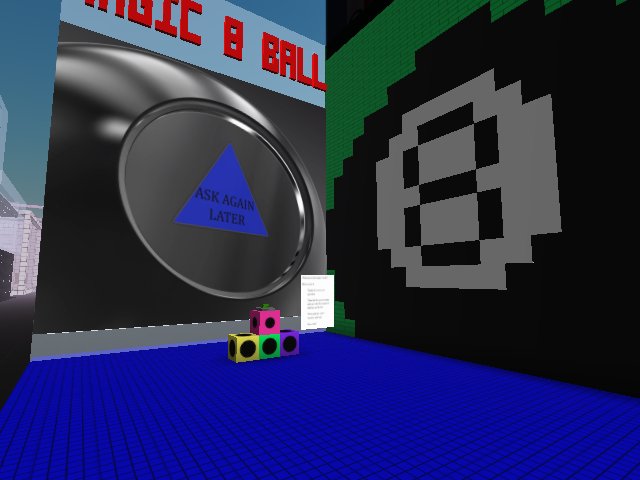 Magic 8 ball in action