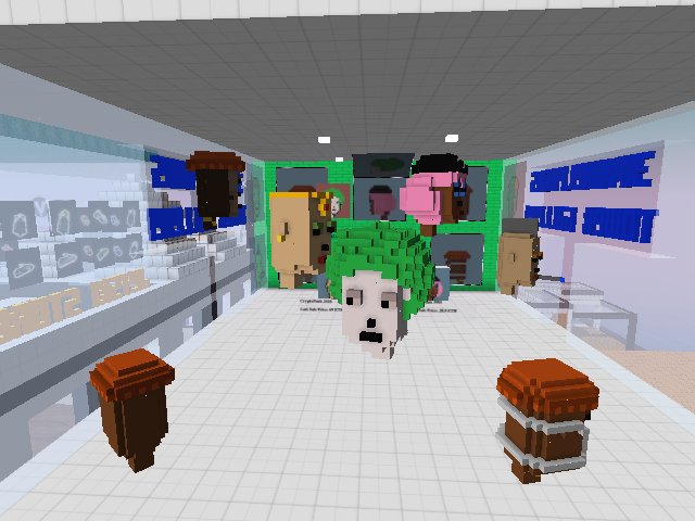 New addition to the 3DVoxelPunks Tower Gallery - CryptoPunk #6326!